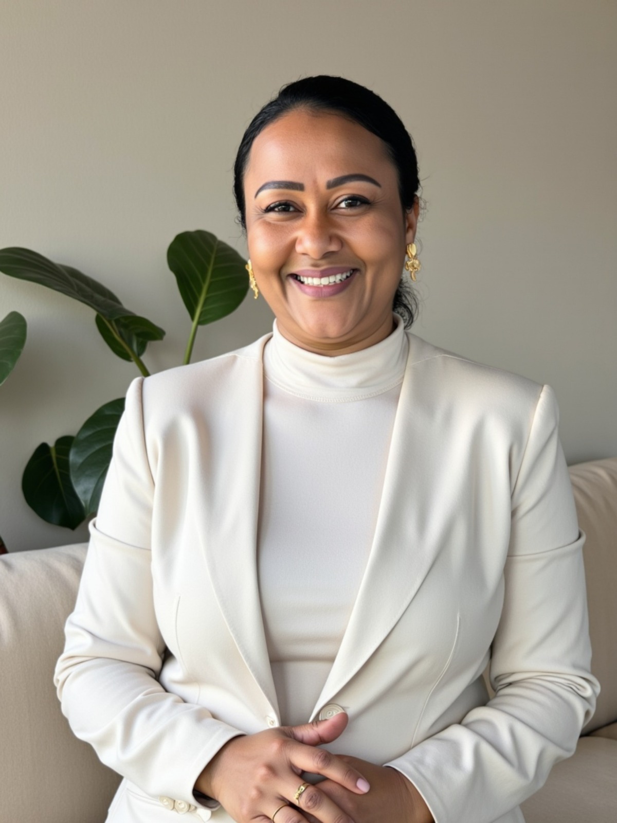 Ana Flávia Martins em seu consultório